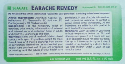 Earache Remedy Full Image.jpg Label - Earache Remedy Full Image